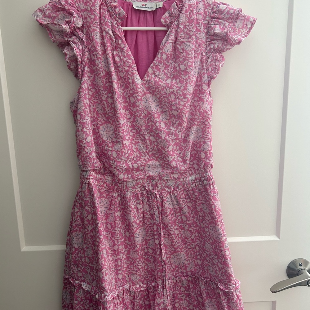 Vineyard Vines Pink Floral Casual Dress